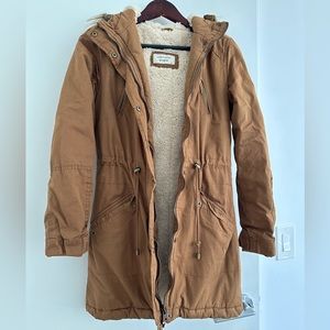 Brown Fur Hooded Parka